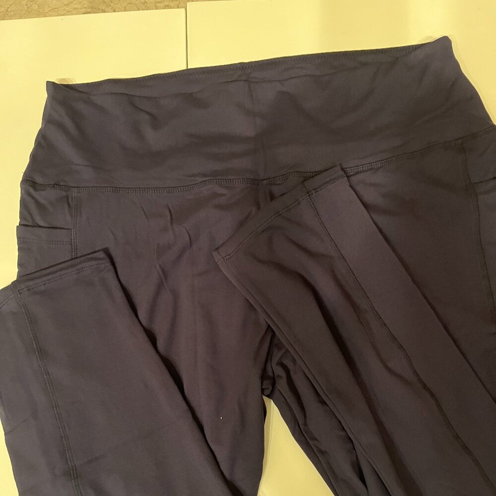 Plus-Size Black Fleece Pants (Super‎ Soft - Front Pockets / NEW) (Size 5XL)